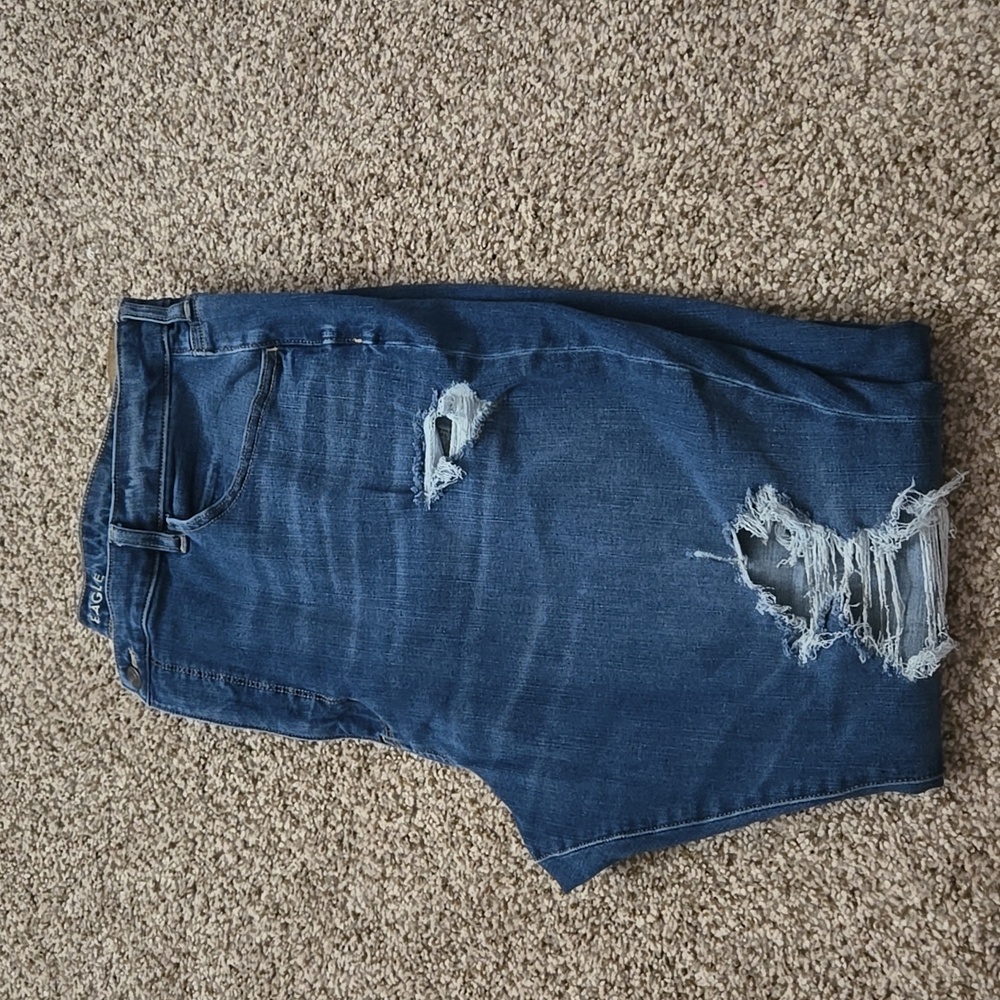 Distressed American Eagle Jeans